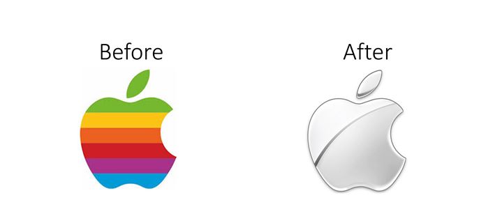 apple logo rebranding